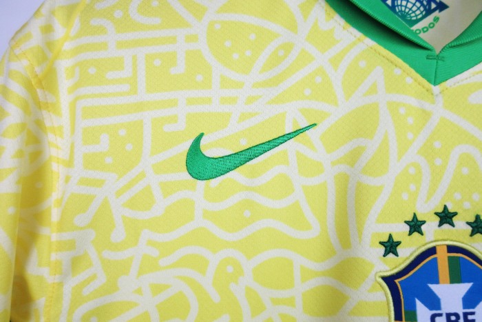 New 2024 Brazil Home Soccer Jersey