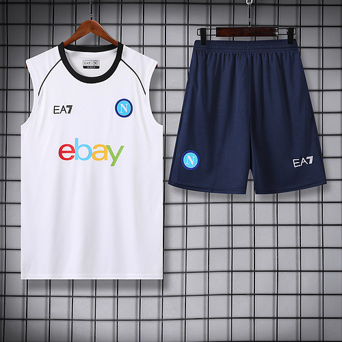 Vest 24-25 Napoli white training vest set size S-2XL