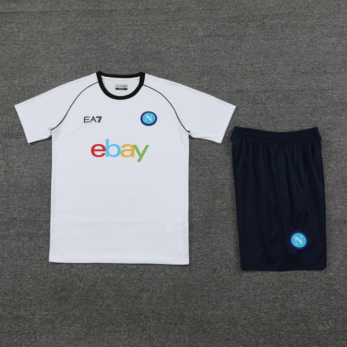 24-25 Napoli white training set size S-2XL