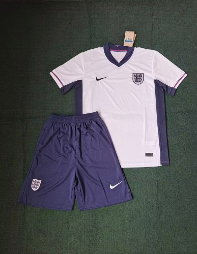 England Home Soccer Uniform 2024 2025
