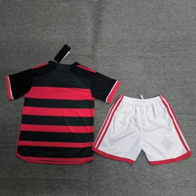 2024 2025 Kids Flamengo Home Soccer Uniform  size 16-28