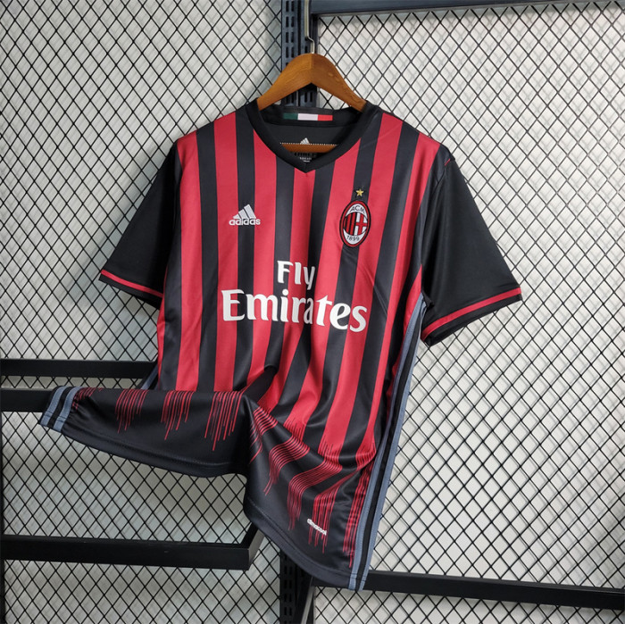 Retro  Jersey 16-17 AC Milan home soccer jersey size S-XXL