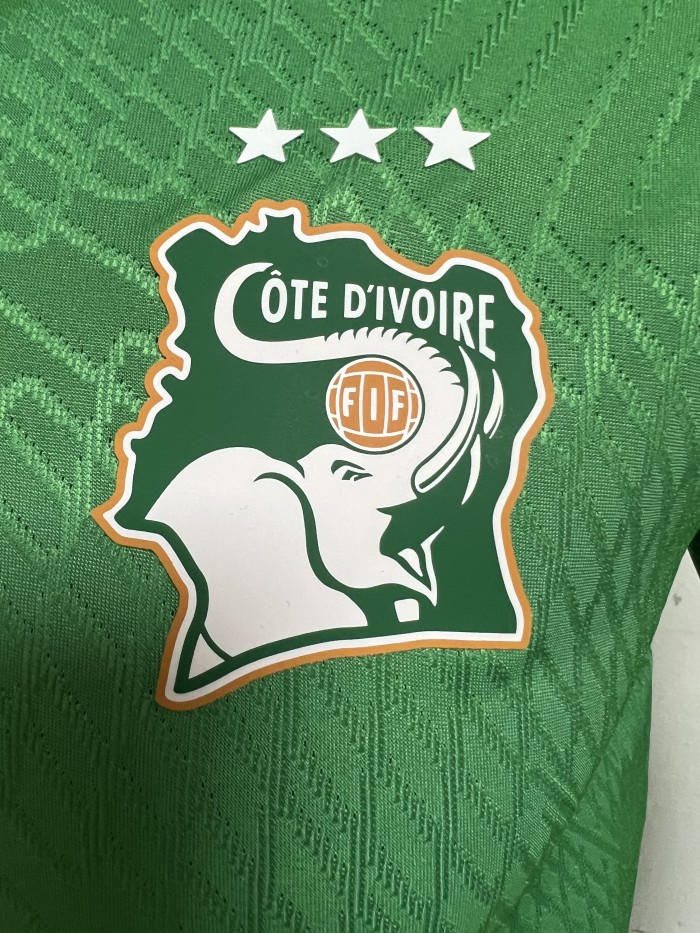 ivory coast 2024 green 3 stars player version