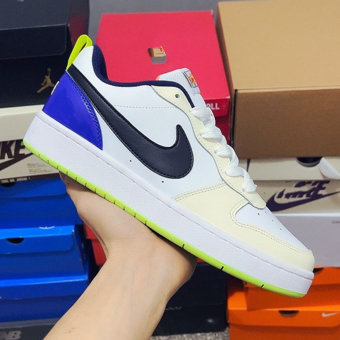 Our vision 1 Low anti slip low top board shoes for men and women, white, black, blue, green