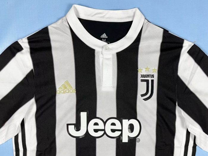 Retro 17-18Juventus home s soccer jersey size S-2XL