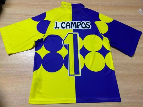 Retro 1998 Memico GK yellow blue CAMPOS soccer jersey size S-2XL