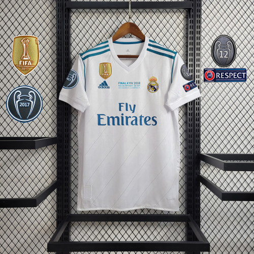 2017-18 REAL MADRID HOME WHITE JERSEY 17-18