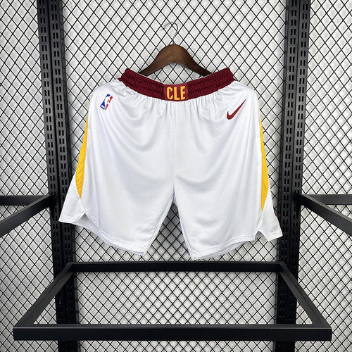 Cavaliers home white NBA shorts