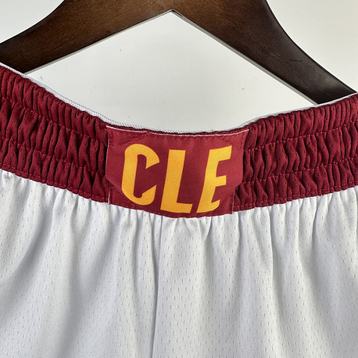 Cavaliers home white NBA shorts