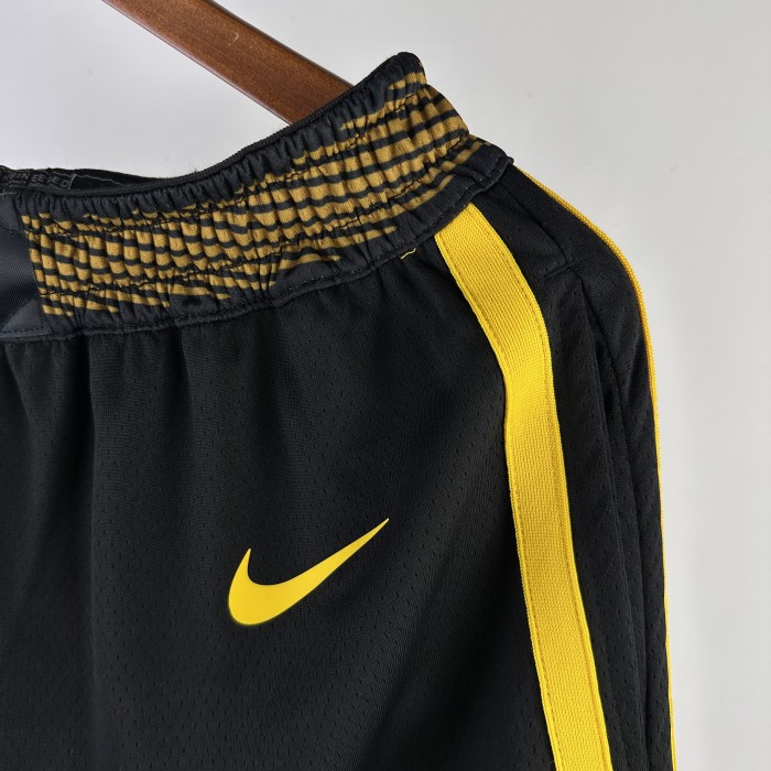 Warriors black city edition NBA shorts
