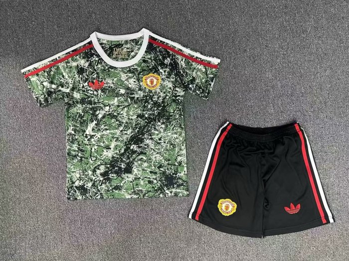 Kids Man United Special Soccer Uniform 2024 2025