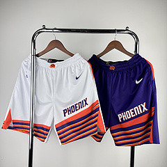 Suns home white NBA shorts