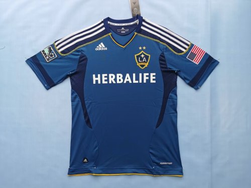with MLS Patch Retro Football Shirt 2011-2012 Los Angeles Galaxy Away Soccer Jersey