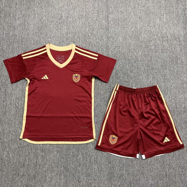 Kids Venezuela Home Soccer Uniform 2024 2025