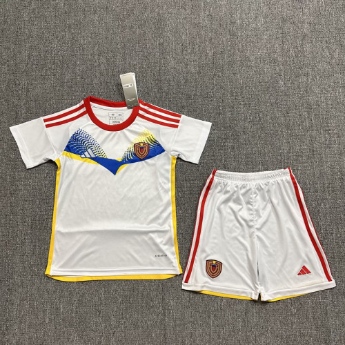 Kids Venezuela Away Soccer Uniform 2024 2025