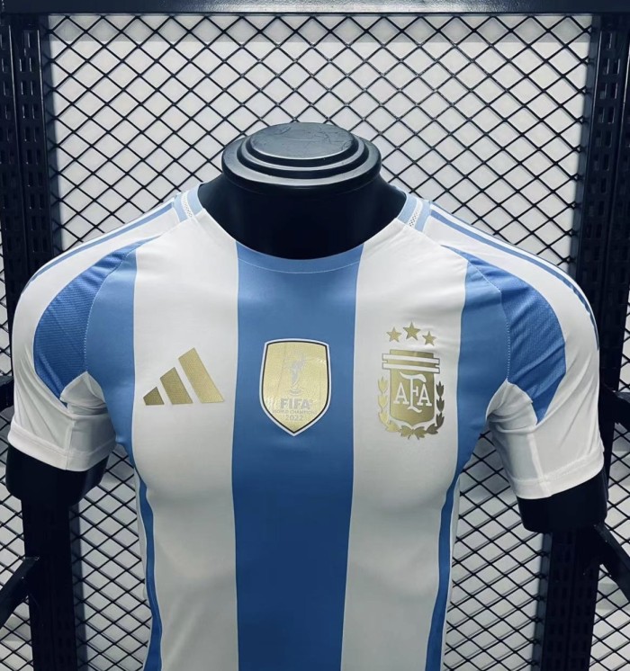 Player Version Argentina Home Soccer Jersey 2024 2025