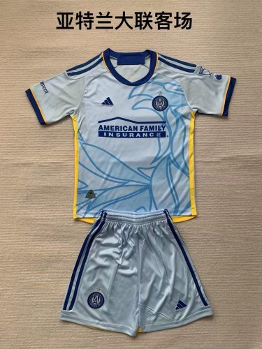 Kids Atlanta Away Soccer Jersey 2024 2025