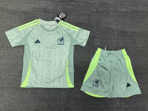 Kids Mexico Away Soccer Uniform 2024 2025