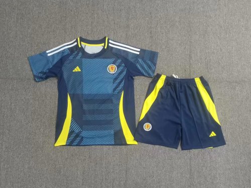Kids Scotland Home Soccer Uniform 2024 2025