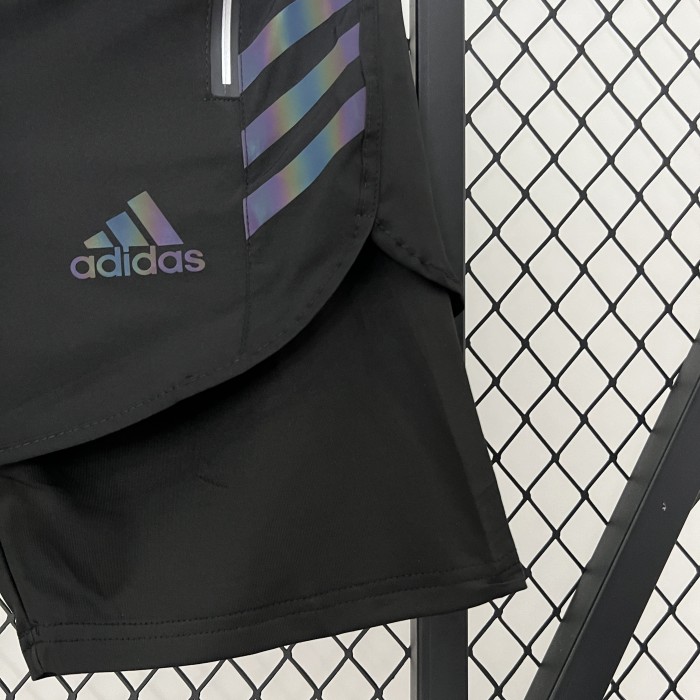 black casual shorts