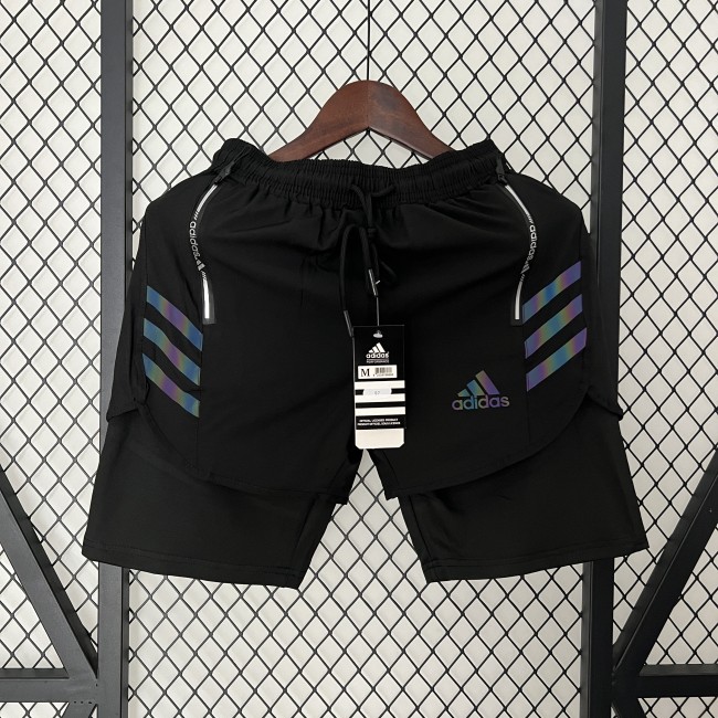black casual shorts