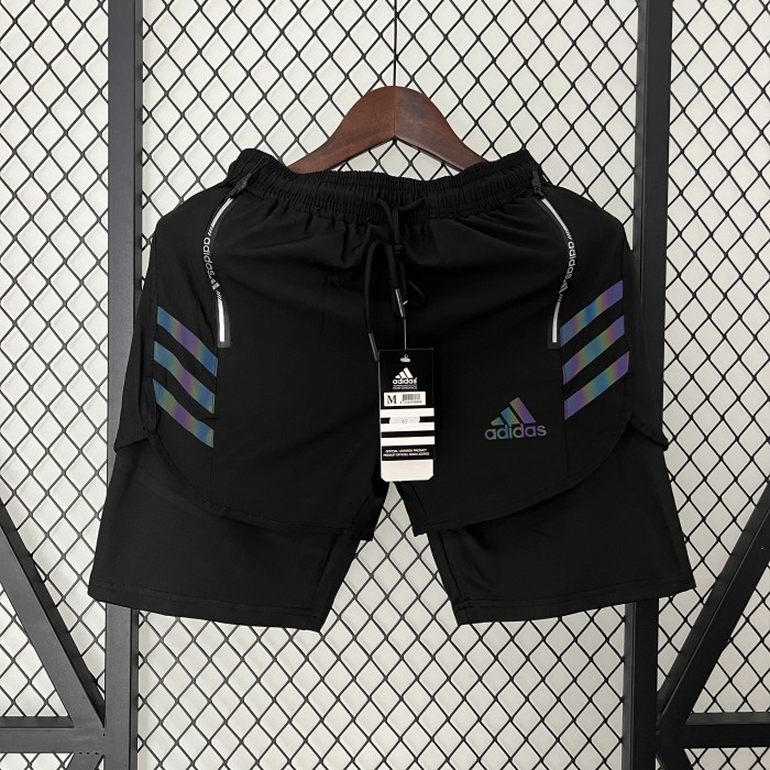 black casual shorts