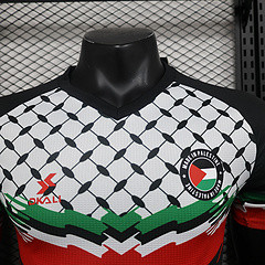 24-25 Palestinian black player version jersey