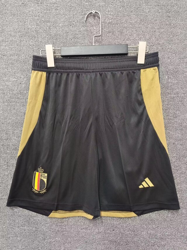 Belgium Home Soccer Shorts 2024 2025