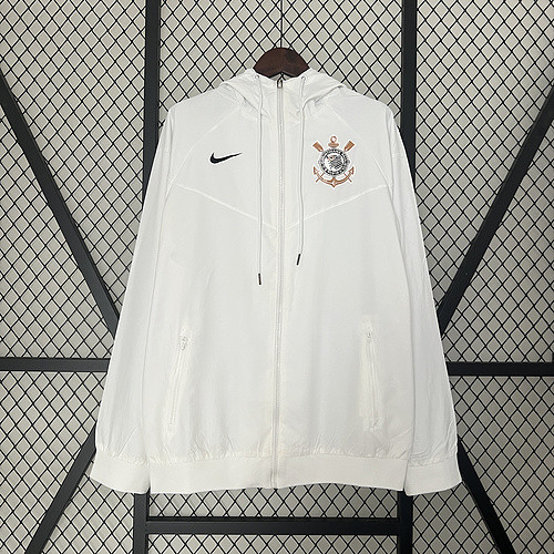 24-25 Corinthians white Windbreaker Jacket size S-2XL