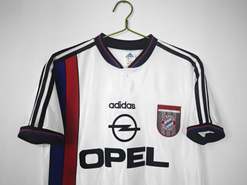 96-98 Bayern away white retro jersey