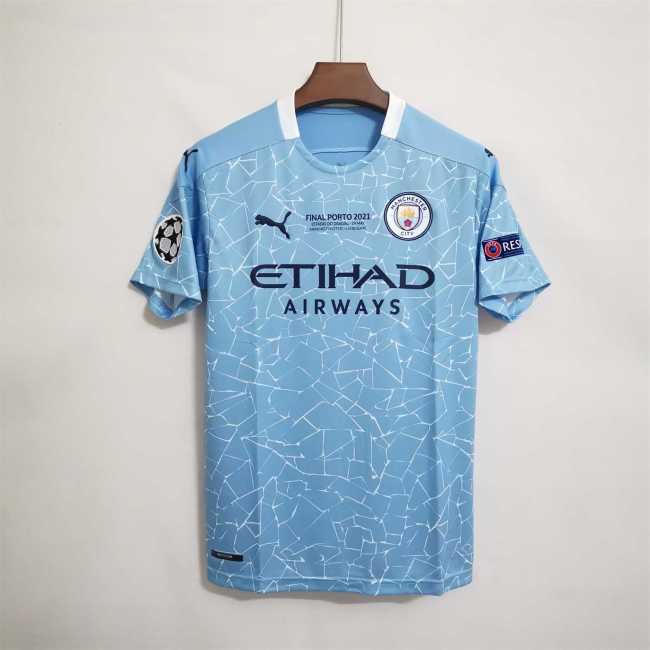 2020-21 Manchester City Champions League Final Porto 2021 + Spielernummer