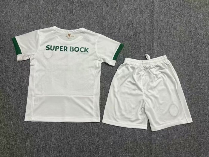 Kids Sporting Lisbon Souvenir Soccer Uniform 2024 2025