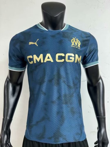 Player Version Marseille Away Soccer Jersey 2024 2025