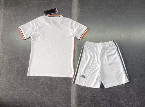 Retro Kids REAL MADRID Home Soccer Uniform 2013 2014