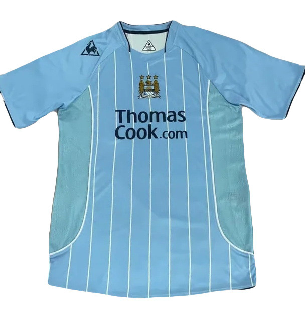 Retro 2007-2008 man city home soccer jersey S-2XL