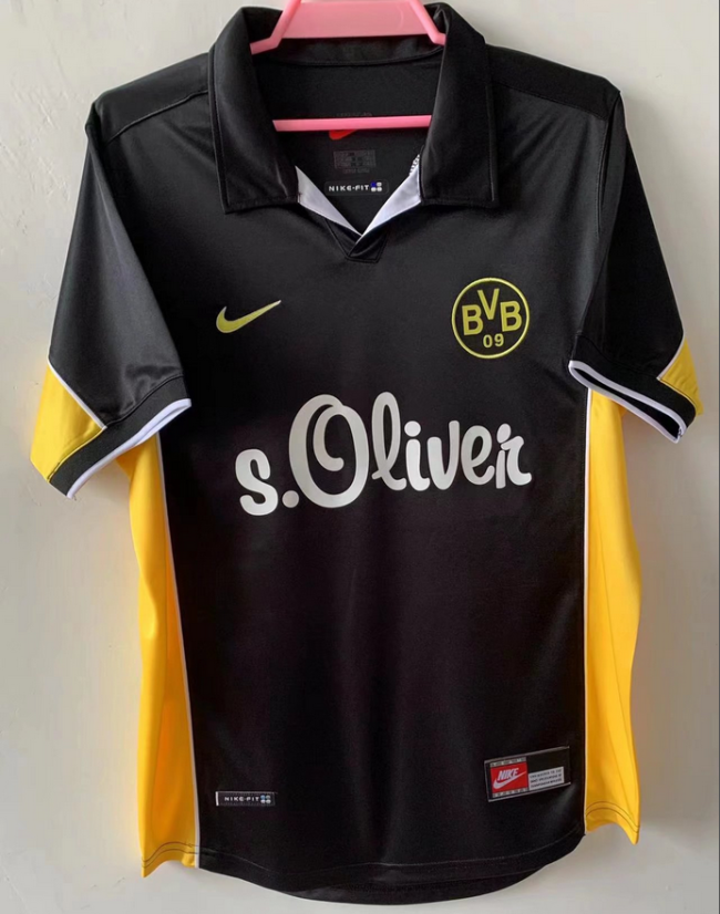 1998 Dortmund away black Shirt