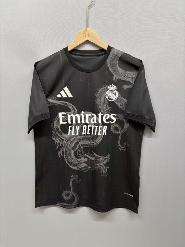 2024-2025 Real madrid Dragon Black jersey
