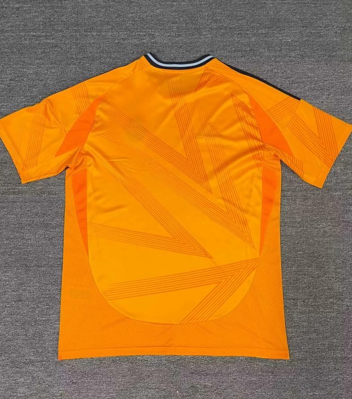 size S-4XL 24-25 Real Madrid away orange soccer jersey