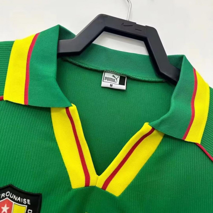 Retro Cameroon Home Soccer Jersey 1998