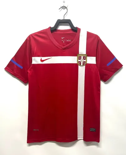 Retro 2010 Serbia home soccer jersey size S-2XL