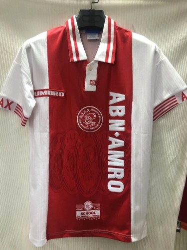 Retro 97-98 Ajax home soccer jersey size S-2XL