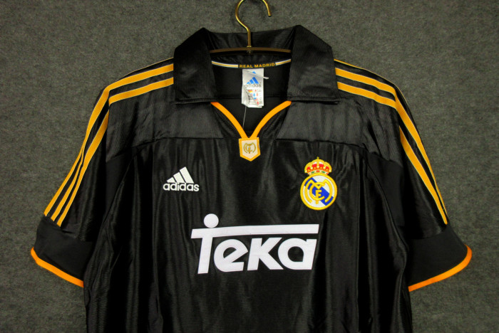 Retro 1999-01 RM black soccer jersey size S-XXL