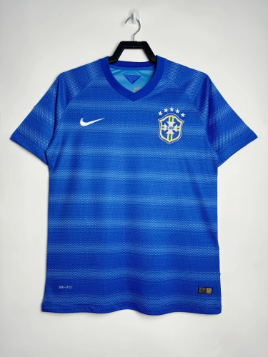 Retro 2014 Brazil away soccer jersey size S-2XL