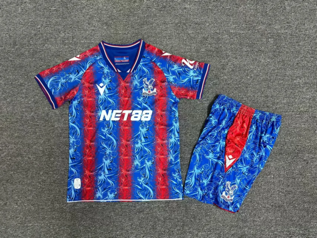 kids kit 24-25 Crystal Palace home soccer jersey