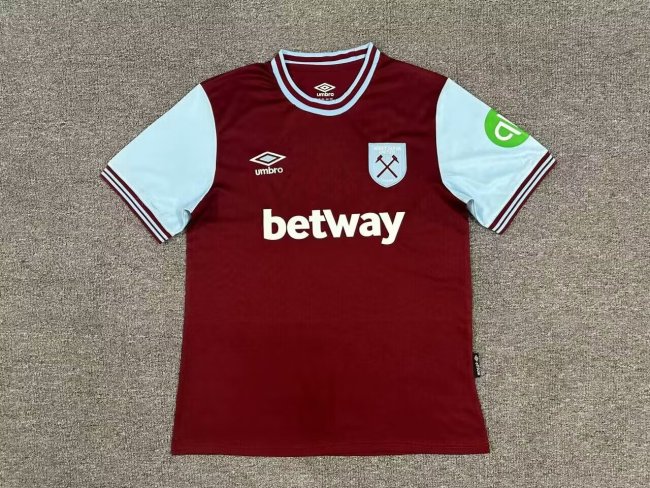 West Ham United Home Soccer Jersey 2024 2025