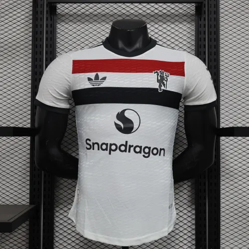 Player Version Manchester United White Jersey 2024 2025