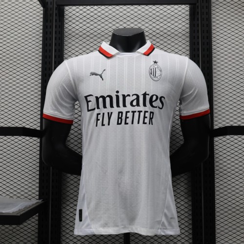 Player Version AC MILAN White Jersey 2024 2025