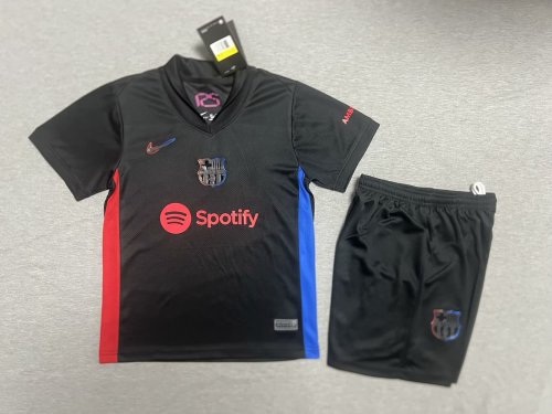 niños 24-25 camiseta negra visitante del Barcelona