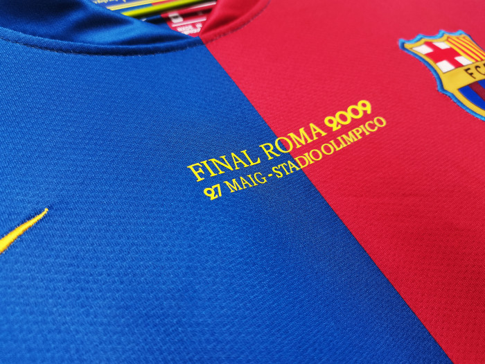 Final de la UCL en casa del Barcelona Retro 2008-09