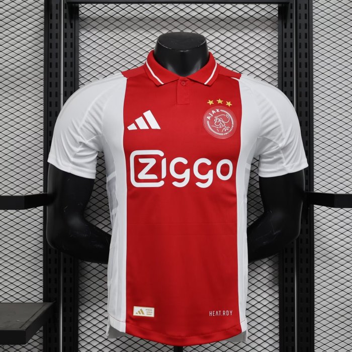 Player Version Ajax Home Soccer Jersey 2024 2025